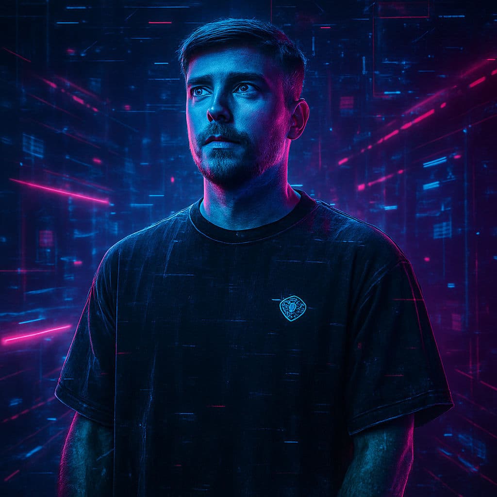 Mr Beast Cyberpunk Style Art - AI Generated Image